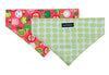 Reversible Bandana in Free Candy (blue) and Shadow (pink)