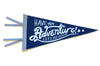 Hand Screen-Printed Wool Pennant: Have an Adventure, Let's Pee Outside