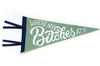 Hand Screen-Printed Wool Pennant: Where My Bitches At?