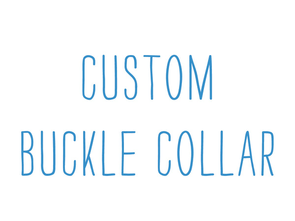 Custom Buckle Collar Order For Elise
