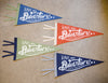 Hand Screen-Printed Wool Pennant: Have an Adventure, Let's Pee Outside