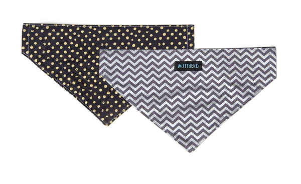 Reversible Bandana in Zeus (grey) and Miss Otis